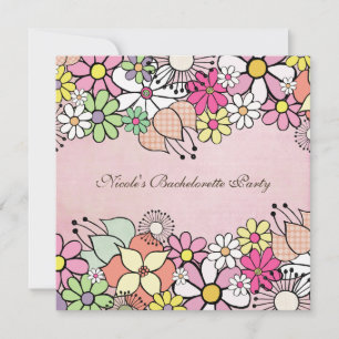 Bright Blossoms Bachelorette Party Invitation
