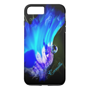 Bright Blue And Purple Flower Case-Mate iPhone Case