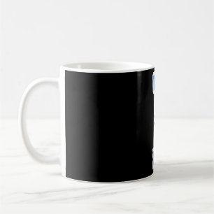 Bright blue athletic number 1 sports jersey shirt coffee mug