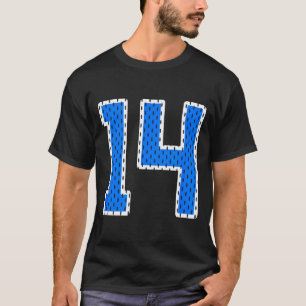 Bright blue athletic number 20 sports jersey shirt