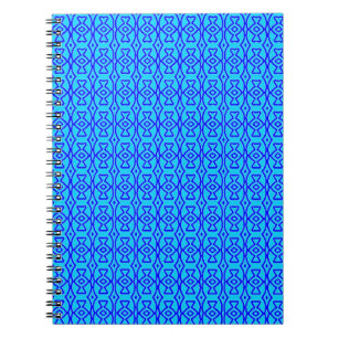 Bright Blue Batik Notebook