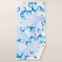 Bright Blue Bubbles & Suds Towel Set