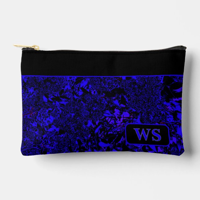 Bright Blue Cosmetic Bag (Front)