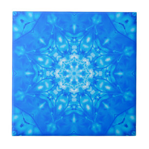 Bright Blue Eye-Catching Backsplash Pattern Tile