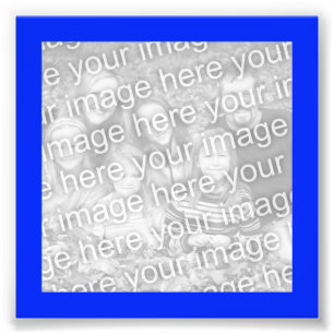 Bright Blue Frame Photo