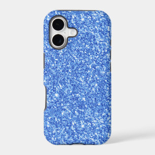 Bright Blue Glitter Texture Pattern