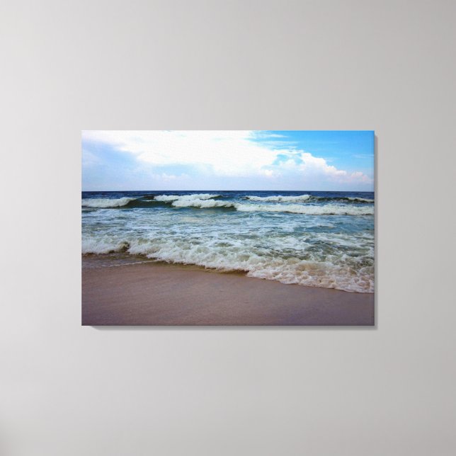 Bright Blue Ocean 2 Canvas Print (Front)