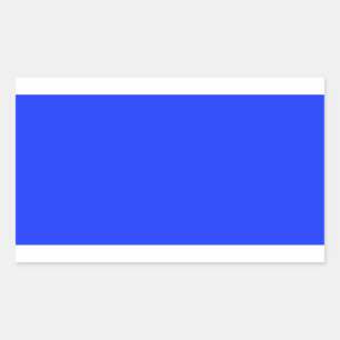 Bright Blue Rectangle Sticker