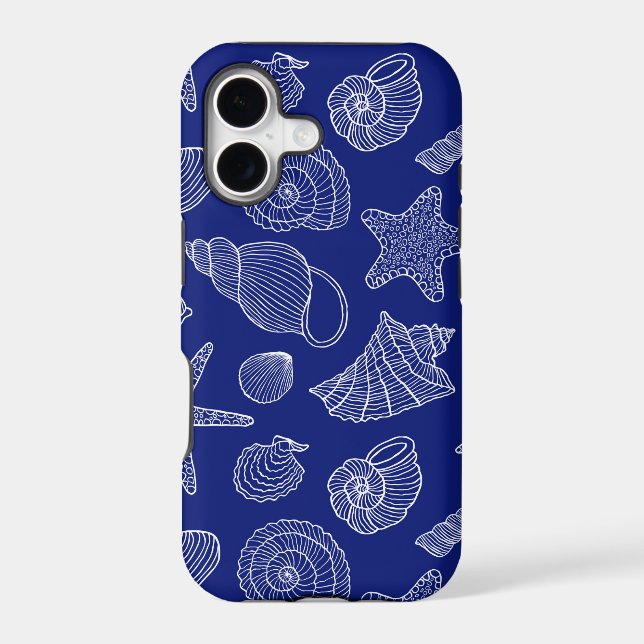 Bright Blue Shell Pattern (Back)