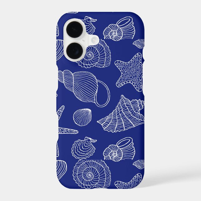Bright Blue Shell Pattern (Back)