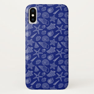Bright Blue Shell Pattern Case-Mate iPhone Case