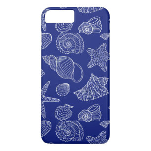 Bright Blue Shell Pattern Case-Mate iPhone Case