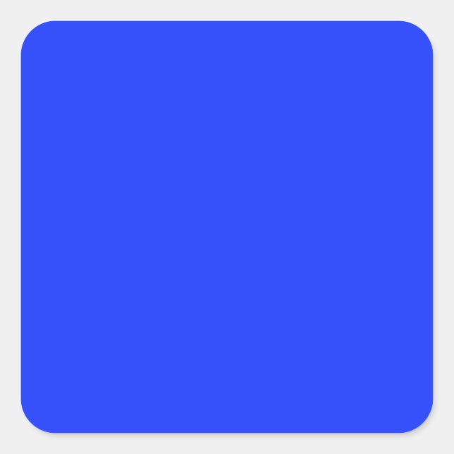 Bright Blue Square Sticker (Front)