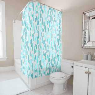 Bright Blue/Turquoise Inky Rounded Lines Pattern