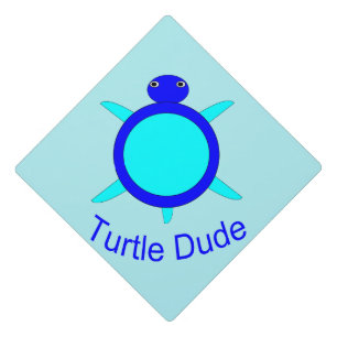 Bright Blue Turtle Dude Topper