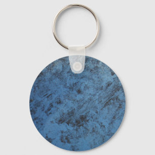 Bright blue vintage keychain
