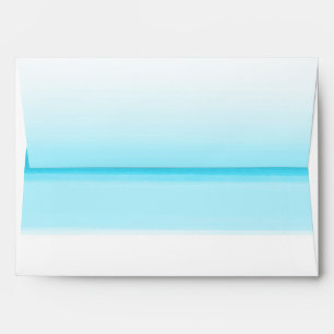 Bright Blue Watercolor Invitation Envelopes