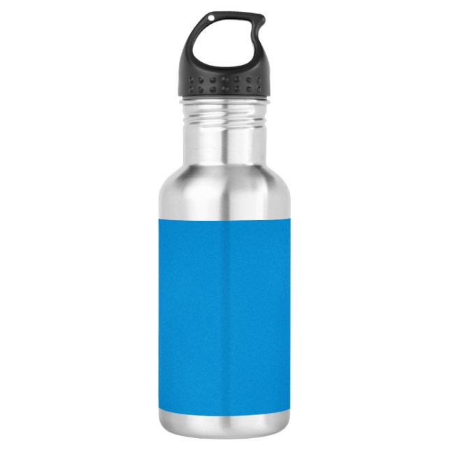 Bright Blue with Grainy Texture 532 Ml Water Bottle (Front)