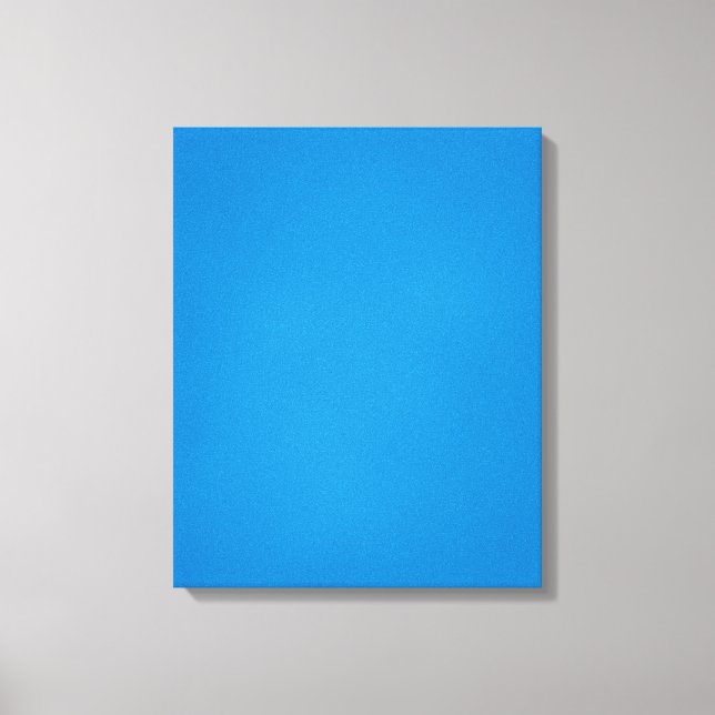 Bright Blue with Grainy Texture Canvas Print (Front)