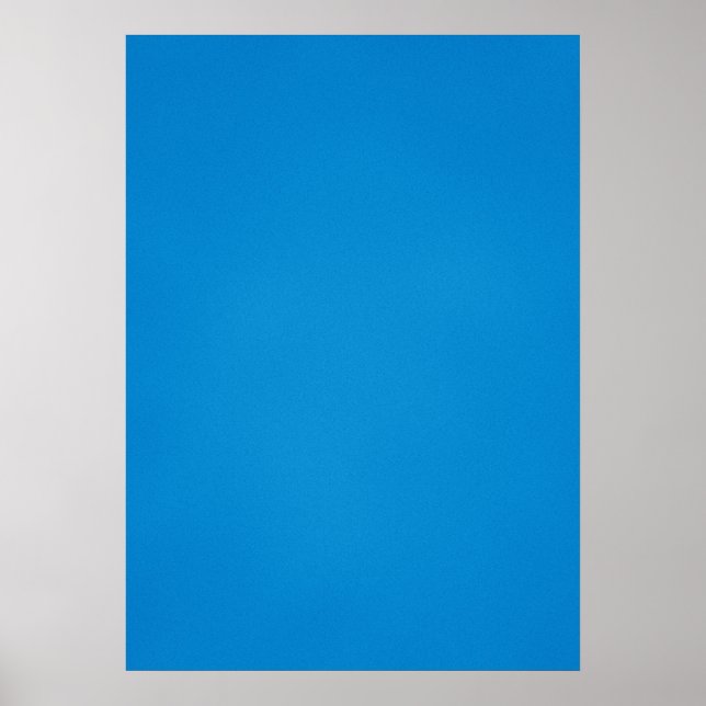 Bright Blue with Grainy Texture Poster (Front)