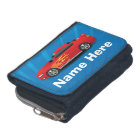 Bright Blue with Red Sports Car Flames Kids Boys