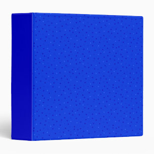 Bright blue with small polka dots. binder