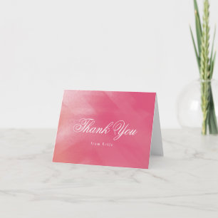 Bright Boho Ombre Bridal Shower Thank You Card