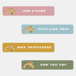 Bright Boho Rainbow Name