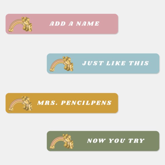 Bright Boho Rainbow Name (Group)