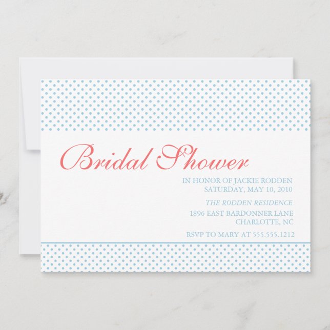 bright & bold bridal shower invitation (Front)