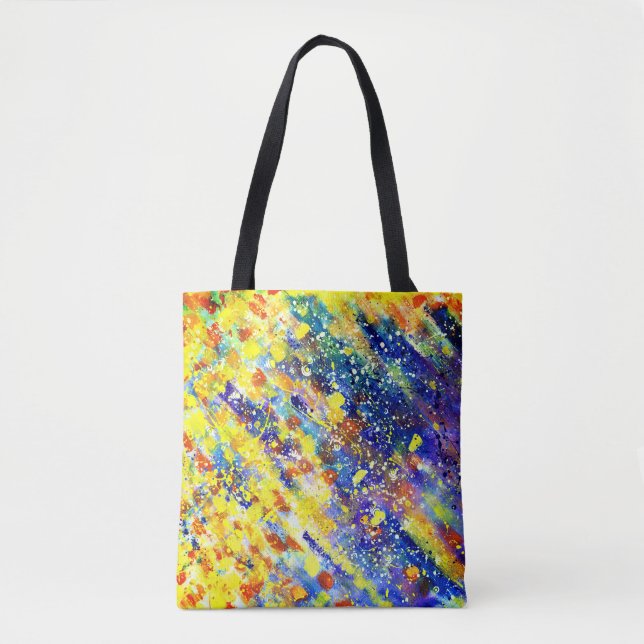 Bright Bold Colours Abstract Tote Bag (Front)
