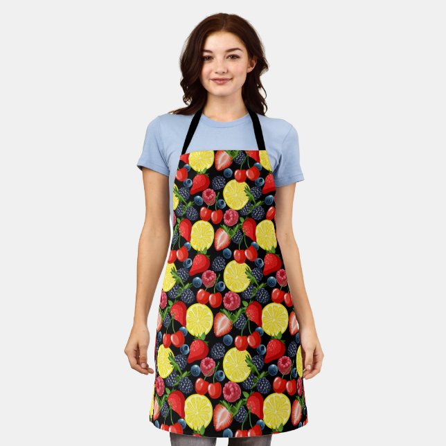 Bright & Bold Fruit  Apron (Worn)