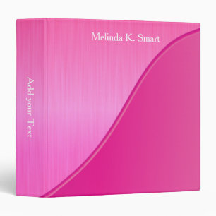 Bright Bold Pretty Pink Binder
