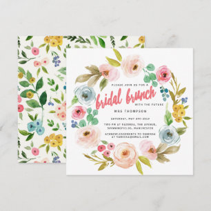 BRIGHT BOTANICAL BRIDAL BRUNCH INVITATION