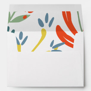 Bright Botanicals Invitation Envelope