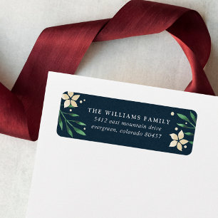 Bright Boughs Holiday Return Address Label