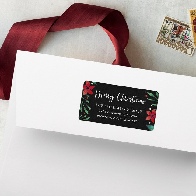 Bright Boughs | Holiday Return Address Label (Creator Uploaded)