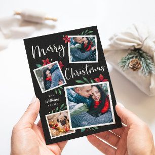 Bright Boughs   Multi Photo Collage Christmas Holiday Card