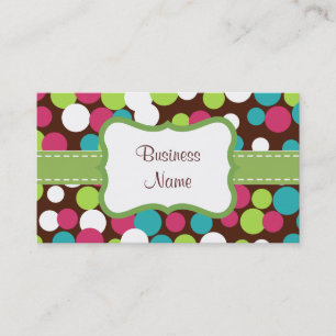 Bright Bouncing Dots Business Card