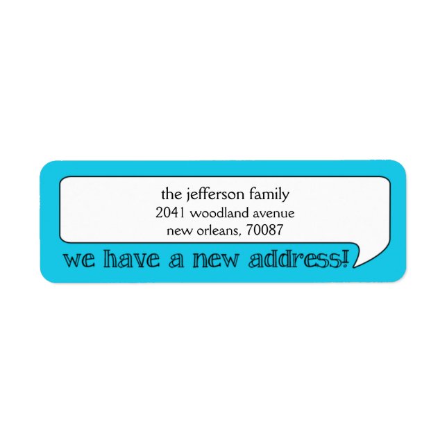 Bright Bubble New Address/Moving Announcement (Front)