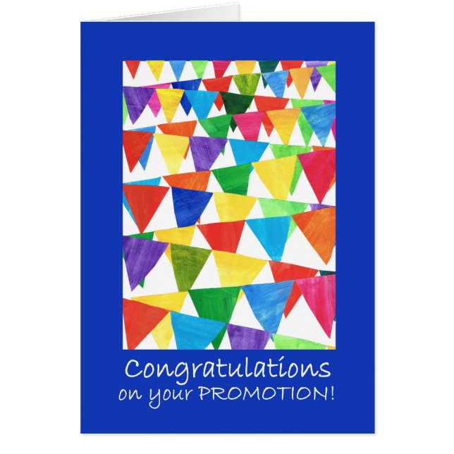 Bright Bunting Congratulations on Promotion (Front)