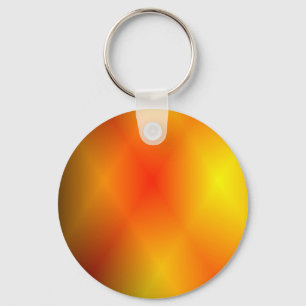 Bright Burnt Orange Keychain