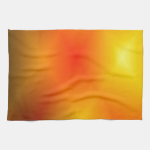 Bright Burnt Orange Kitchen Towel