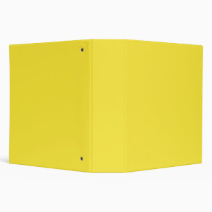 Bright Butter Yellow Binder with 3-Ring Design