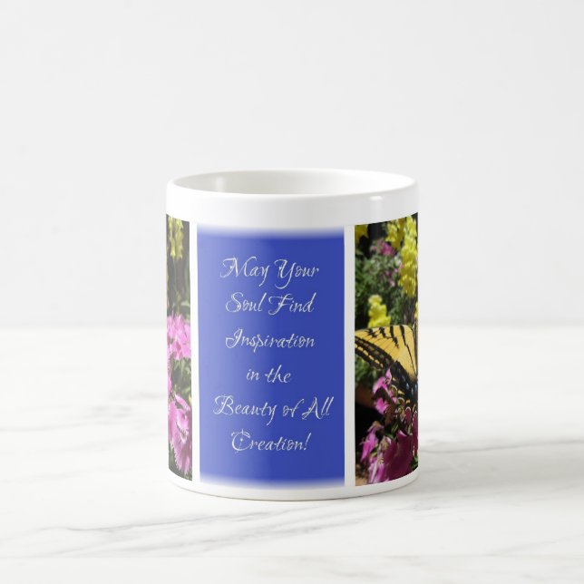 Bright Butterfly Blessings Mug - Blue Q3 (Center)