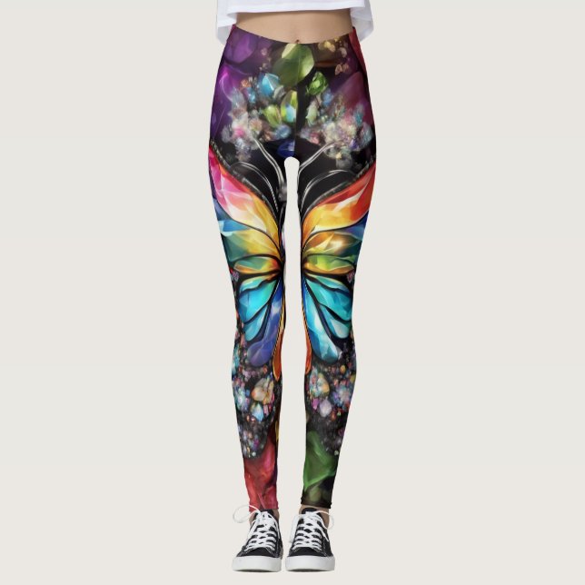 Bright Butterfly  Leggings (Front)