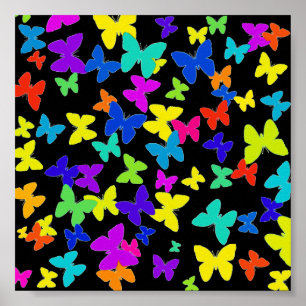 Bright Butterfly Poster Print