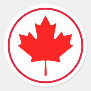 Canada Day Canadian Flags Contour  Cut Vinyl Sticker Bundle 