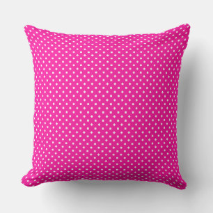 Bright Candy Pink Geometric Patterns Throw Pillow