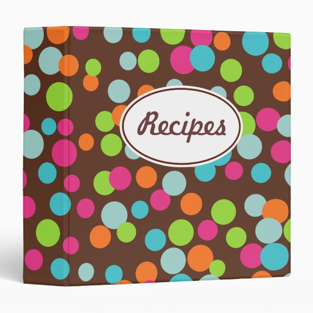 Bright Candy Recipe Binder Gift (Front/Spine)